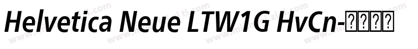 Helvetica Neue LTW1G HvCn字体转换